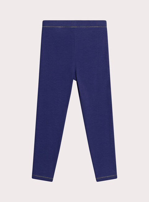 Blue Cotton Leggings