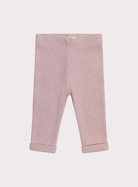 Ribbed Pink Leggings