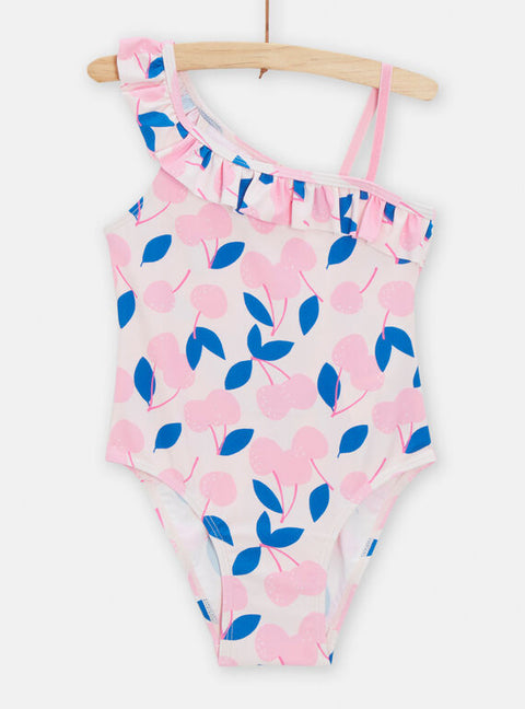 Pink Floral Print Swimsuit