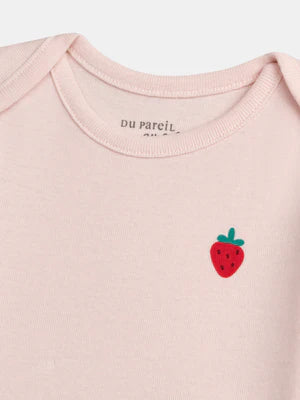 2 Pack Pink Short Sleeve Cotton Bodysuits
