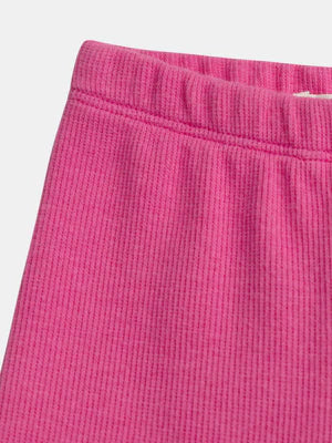 Pink Printed Double Gauze Cotton Blouse & Leggings