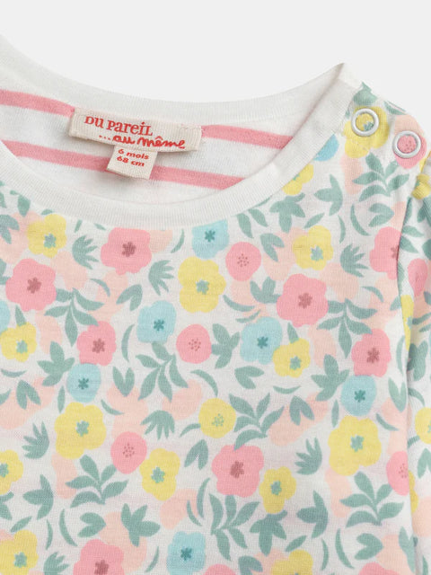 White Reversible Cotton T-shirt