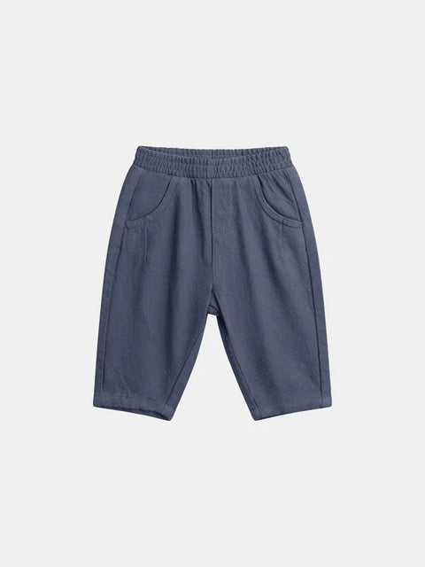 Blue Cotton Twill Trousers