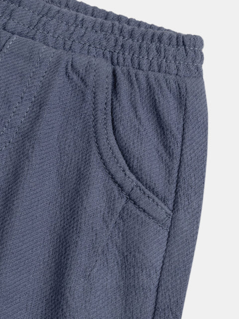 Blue Cotton Twill Trousers