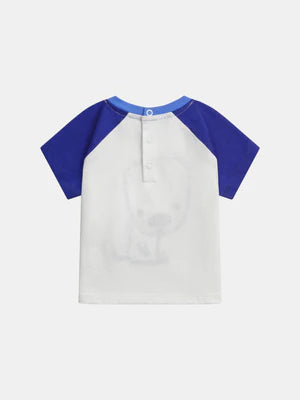 Cotton T-shirt With Dog Animation