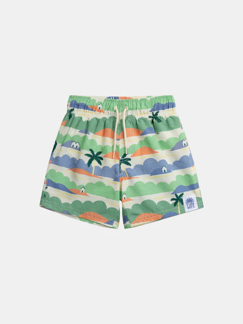 Palm Tree Print Swimshorts