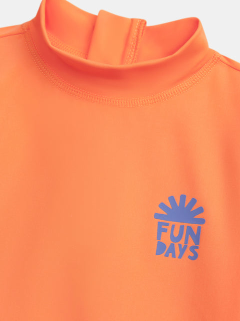 Orange UV Protected Swim T-shirt