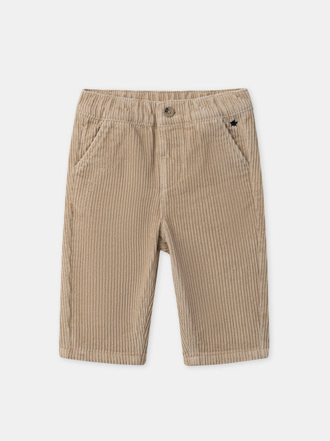 Beige Corduroy Trousers