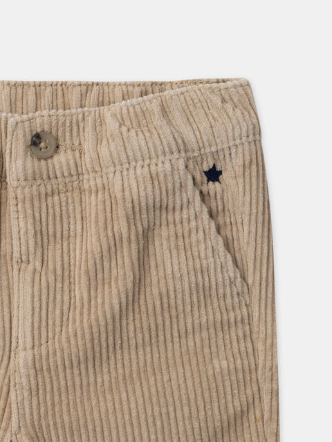 Beige Corduroy Trousers