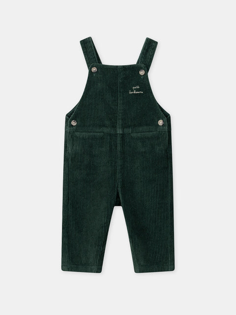 Green Corduroy Dungarees