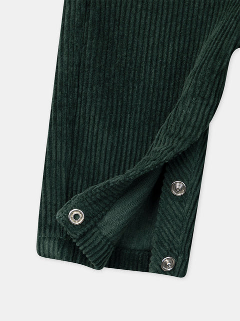 Green Corduroy Dungarees