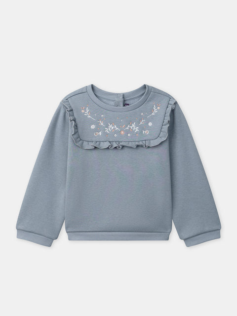Blue Melange Sweatshirt