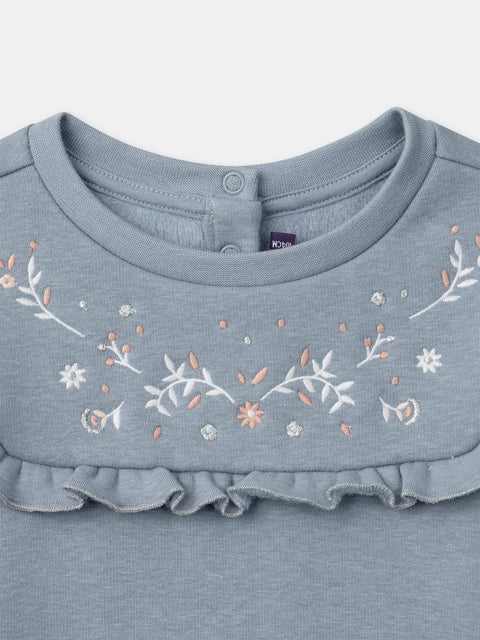 Blue Melange Sweatshirt