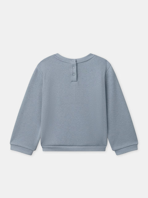 Blue Melange Sweatshirt