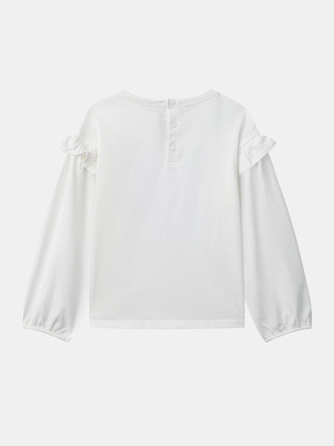 Cream Cotton T-shirt