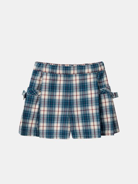 Blue Check Shorts