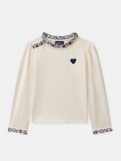 Cream Cotton T-shirt