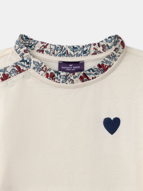 Cream Cotton T-shirt