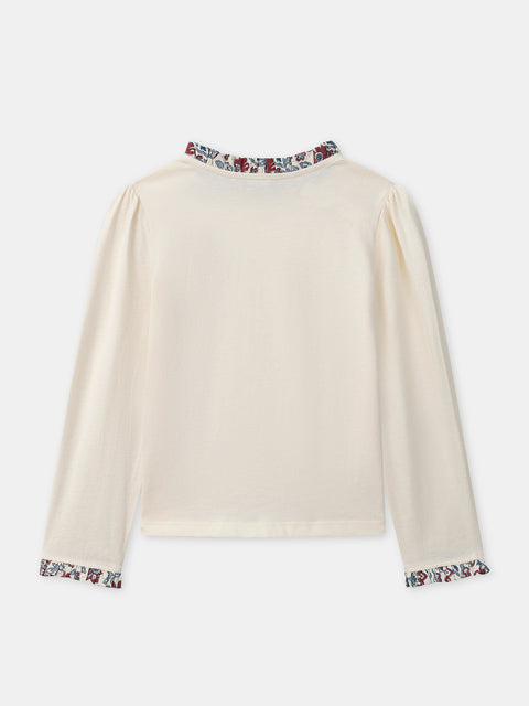 Cream Cotton T-shirt