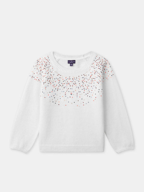 White Sequined Jumper