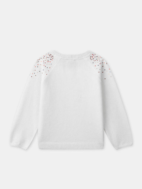 White Sequined Jumper