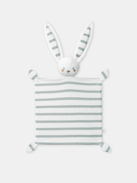 Blue Grey Striped Comforter