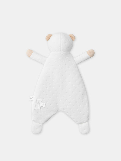 Cream Velour Bear Comforter