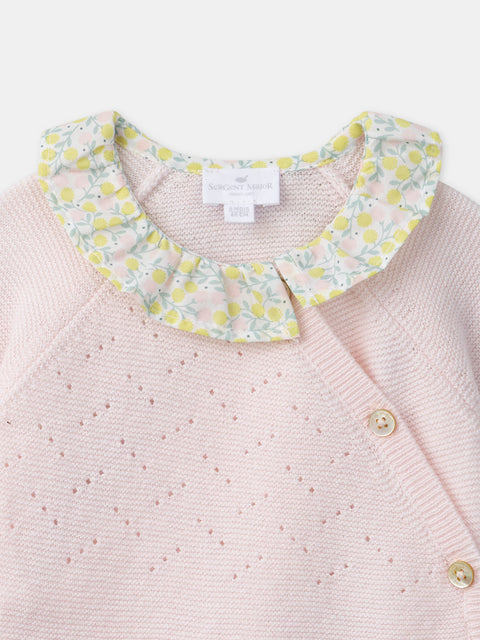 Newborn Jumper, Floral Leggings & Matching Headband