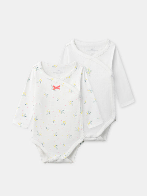 2 Pack Newborn Cotton Bodysuits