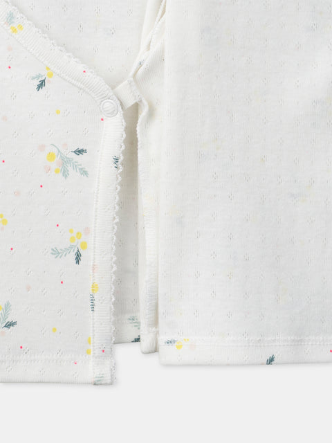 Newborn Cotton Top, Bottom & Matching Hat