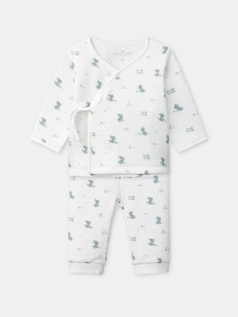 Newborn Cream Cotton 2 Piece Outfit