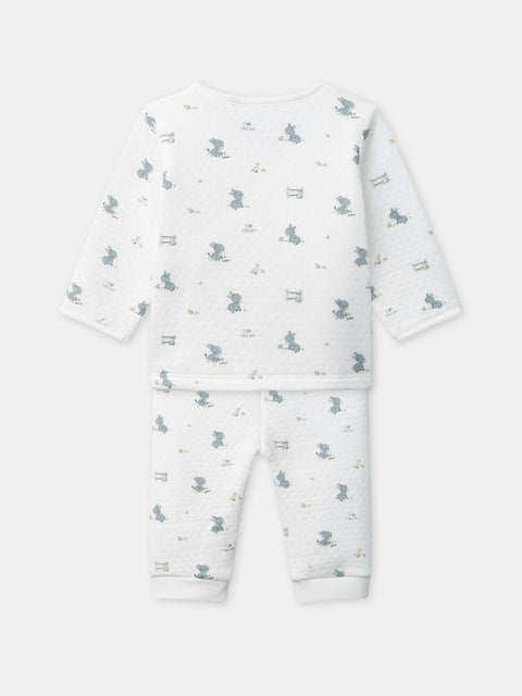 Newborn Cream Cotton 2 Piece Outfit