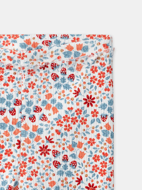 Floral Print Cotton Leggings