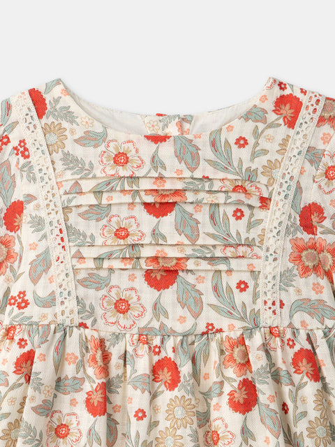 Floral Print Cotton Dress