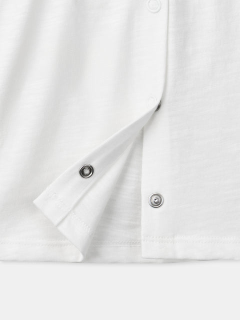 Off White Broderie Anglaise Cotton Blouse