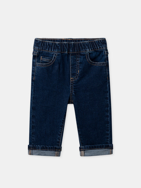 Dark Blue Denim Jeans