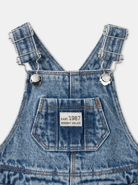Blue Denim Dungarees
