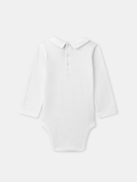 Off White Cotton Bodysuit