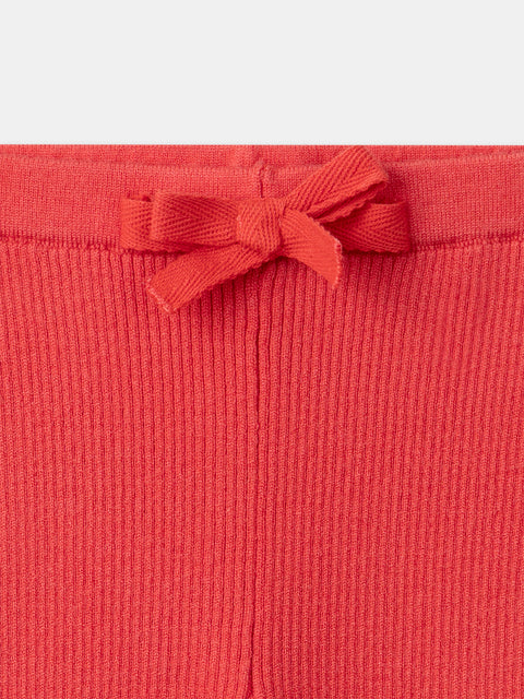 Pink Ribbed Leggings