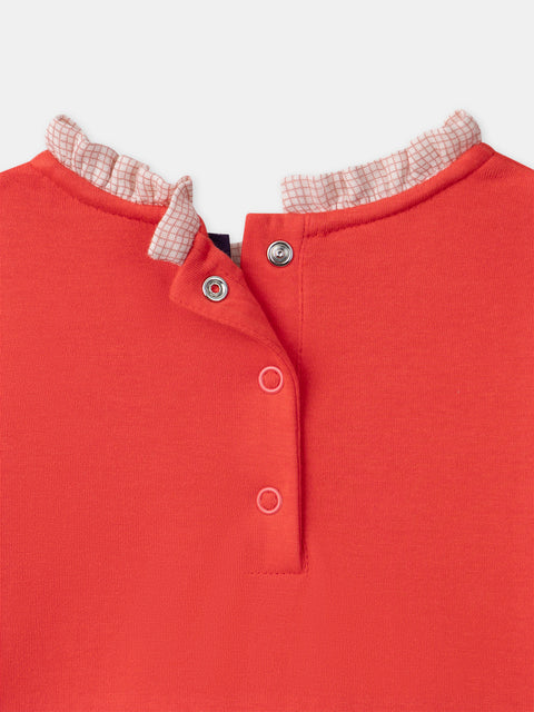 Lined Red Cotton Dress