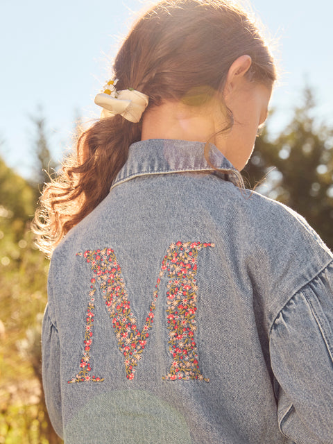 Embroidered Blue Denim Jacket