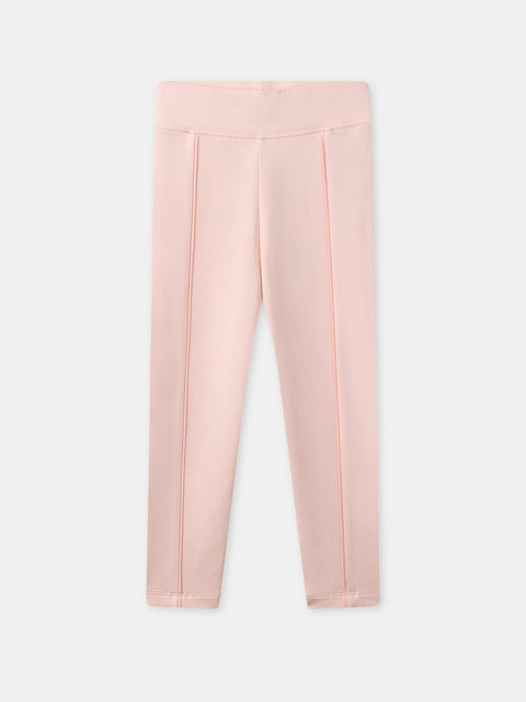 Pink Coton Modal Leggings