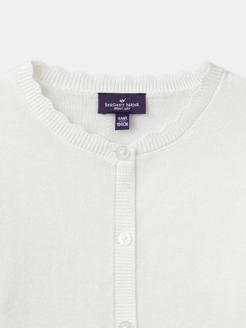 Cream Cotton Cardigan