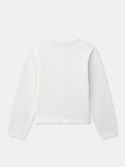 Cream Cotton Cardigan