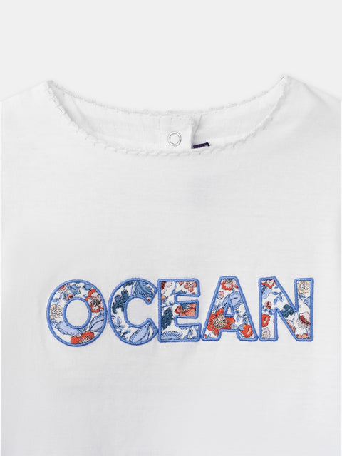 Cream Puff Sleeve Cotton T-shirt