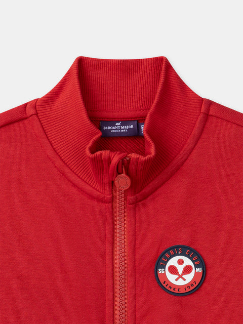 Red Organic Cotton Hoodie
