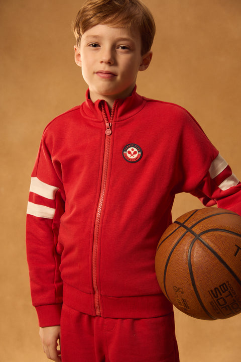 Red Organic Cotton Hoodie