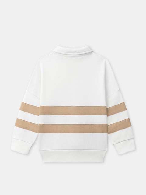 Cream Organic Cotton Sweatshirt