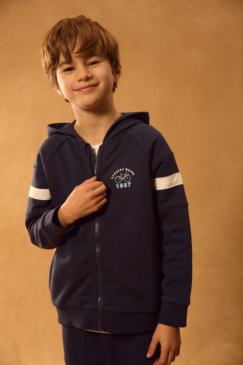 Navy Organic Cotton Sweatshirt