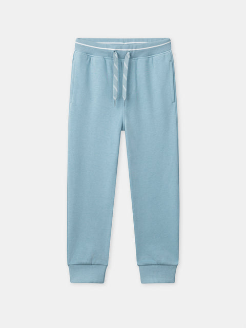 Blue Cotton Rich Joggers